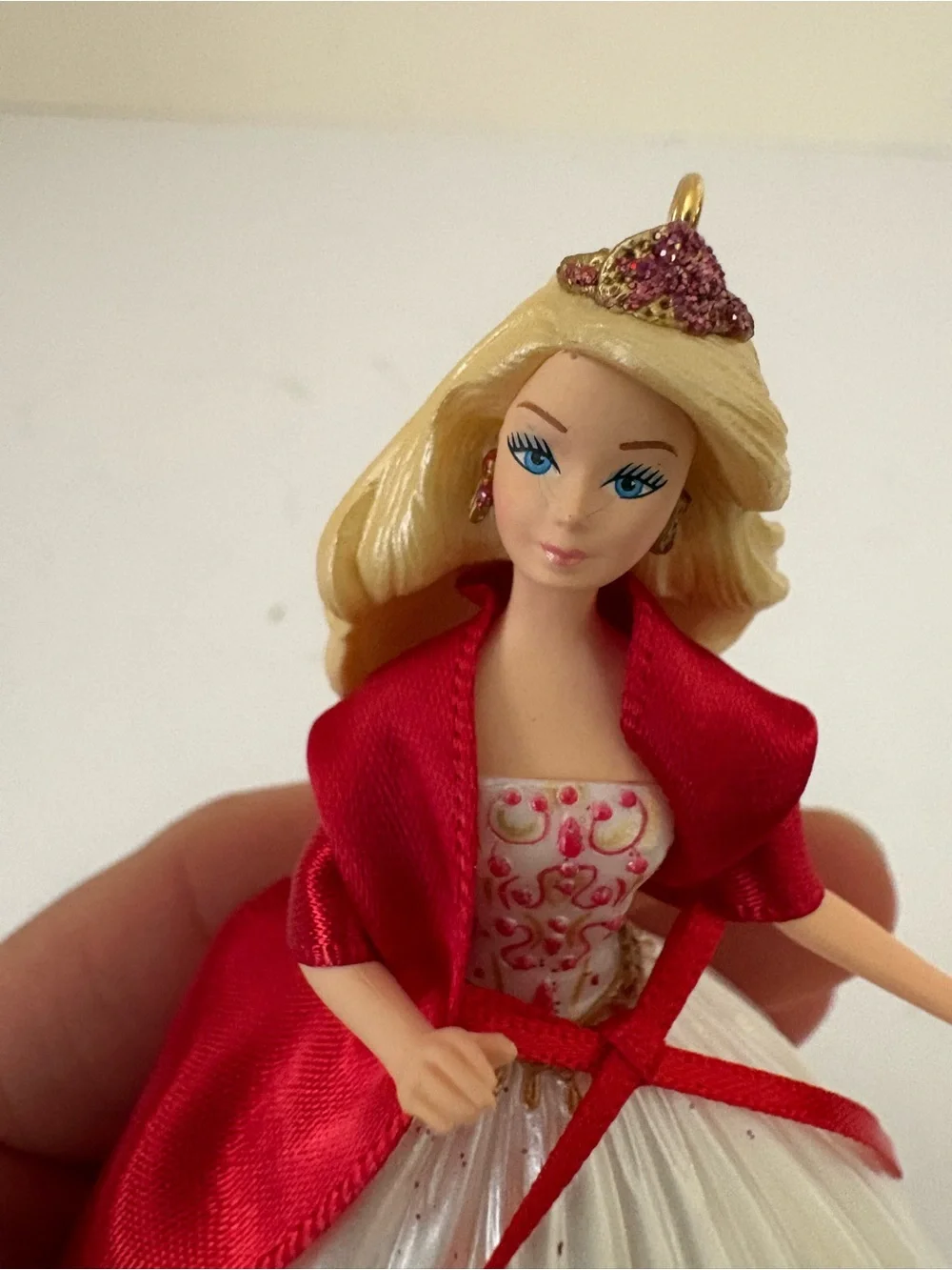 Hallmark Keepsake 2010 Celebration Barbie Ornament. Red/white. Great shape/box